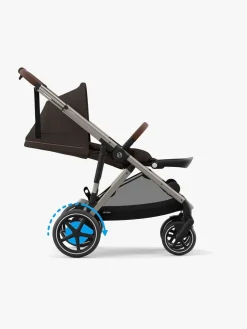 Cybex e-GAZELLE S Klapvogn, Taupe/Chocolate Brown