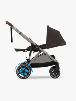 Cybex e-GAZELLE S Klapvogn, Taupe/Chocolate Brown