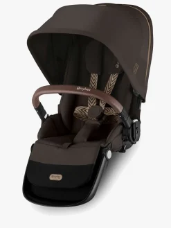 Cybex e-Gazelle S Søskendevogn inkl. Liggedel, Chocolate Brown/Taupe