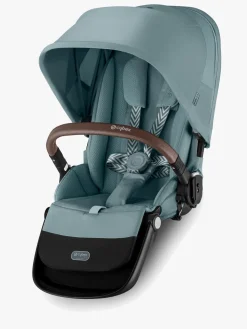 Cybex e-Gazelle S Søskendevogn inkl. Liggedel, Stormy Blue/Taupe