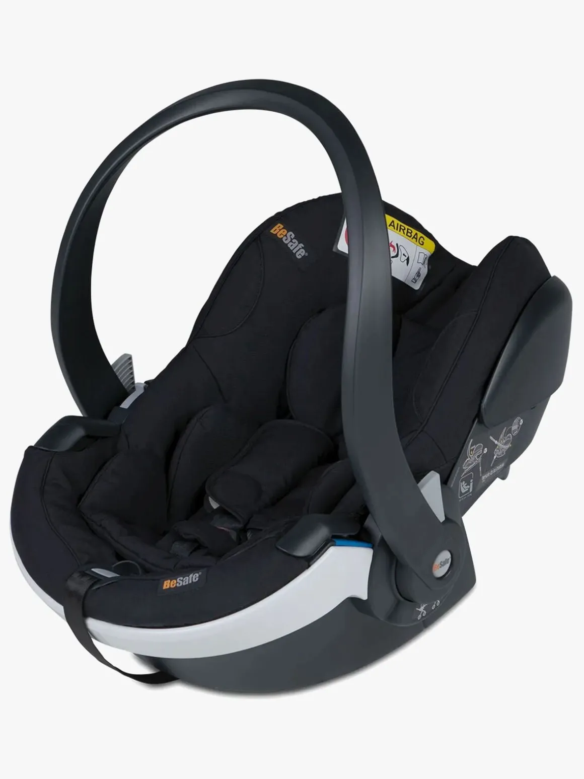 Cybex EOS Lux Duovogn inkl. BeSafe iZi Go Modular X2 i-Size Autostol Baby & Base, Black/Moon Black
