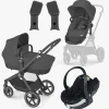 Cybex EOS Lux Duovogn inkl. BeSafe iZi Go Modular X2 i-Size Autostol Baby, Black/Moon Black