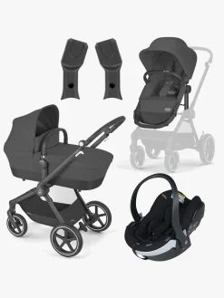 Cybex EOS Lux Duovogn inkl. BeSafe iZi Go Modular X2 i-Size Autostol Baby, Black/Moon Black