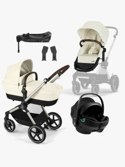 Cybex EOS Lux Duovogn inkl. Axkid GOKID Autostol Baby & Base, Seashell Beige