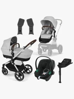 Cybex EOS Lux Duovogn inkl. Aton B2 i-Size Autostol Baby & Base, Silver/Lava Grey