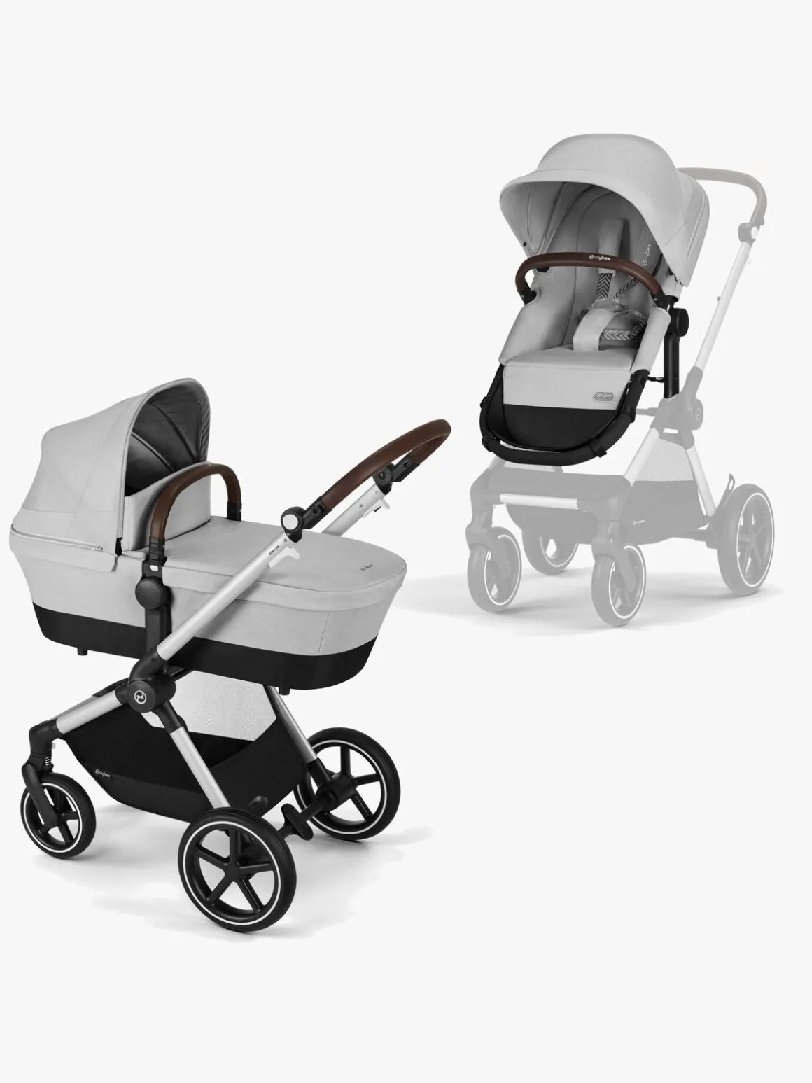 Cybex EOS Lux Duovogn, Silver/Lava Grey