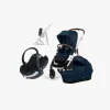 Cybex GAZELLE S Duovogn inkl. BeSafe iZi Go Modular X2 i-Size Autostol Baby, Ocean Blue/Silver