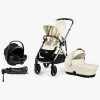 Cybex GAZELLE S Duovogn inkl. Axkid GOKID Autostol Baby & Base, Seashell Beige