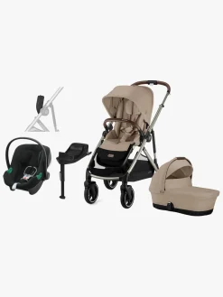 Cybex GAZELLE S Duovogn inkl. Aton B2 Autostol Baby & Base, Almond Beige/Taupe