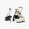 Cybex GAZELLE S Duovogn inkl. Maxi-Cosi CabrioFix i-Size Autostol inkl. Base, Seashell Beige/Taupe