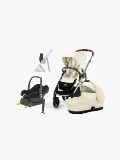 Cybex GAZELLE S Duovogn inkl. Maxi-Cosi CabrioFix i-Size Autostol inkl. Base, Seashell Beige/Taupe