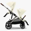 Cybex GAZELLE S Tvillingevogn, Seashell Beige/Taupe