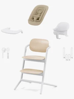 Cybex Lemo 4-in-1 Højstol inkl. Skråstol, Babysæt og Bakke, Sand White