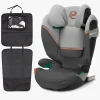 Cybex Solution S2 i-Fix Autostol inkl. Beemoo 3-i-1 Sædebeskytter, Lava Grey
