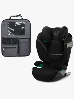 Cybex Solution S2 i-Fix Autostol inkl. Beemoo Deluxe Sædebeskytter, Moon Black
