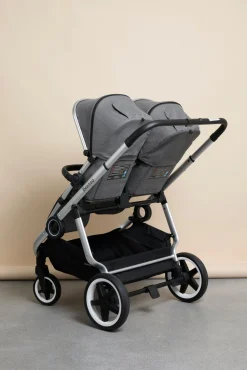 DEMOEKSEMPLAR Beemoo Pro Twin Søskendevogn, Grey