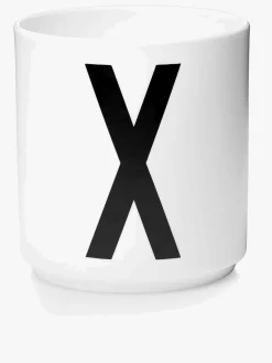 Design Letters Kop Porcelæn X, Hvid