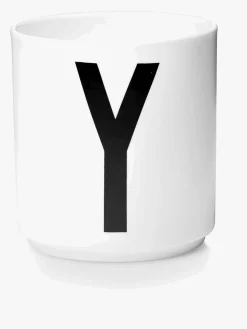 Design Letters Kop Porcelæn Y, Hvid