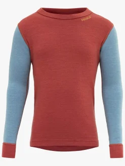 Devold EXPEDITION MERINO SILK SHIRT KID Skiundertrøje, Beauty