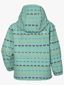 Didriksons Dellen Softshelljakke, Waveprint Turquoise