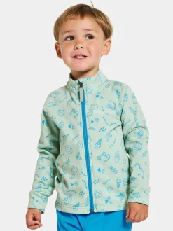 Didriksons Jadis Trøje med Lynlås, Doodle Pale Mint