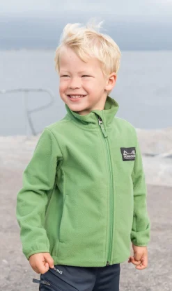 Didriksons Muskot  Vindtæt Vindtæt Fleecetrøje, Algae Green