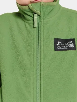 Didriksons Muskot  Vindtæt Vindtæt Fleecetrøje, Algae Green
