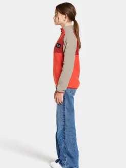 Didriksons Yokto Fleecetrøje, Light Mars Red