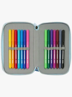 Disney Frozen Penalhus med 3 Rum Ice Magic, Lyseblå