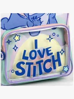 Disney Lilo & Stitch Rygsæk, Lyserød/Grøn