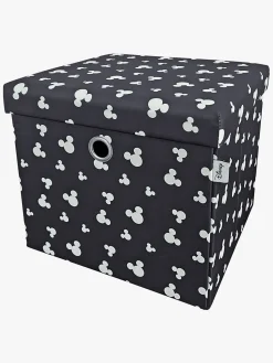 Disney Mickey Mouse Puf med Opbevaring, Grå