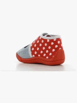 Disney Minnie Mouse Hjemmesko, Red/Light Grey