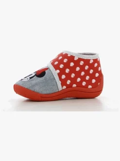 Disney Minnie Mouse Hjemmesko, Red/Light Grey