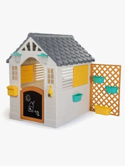 DOLU Garden Legehus med Hegn, Hvid