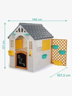 DOLU Garden Legehus med Hegn, Hvid