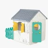 DOLU My First House Legehus med Hegn, Hvid/Blå