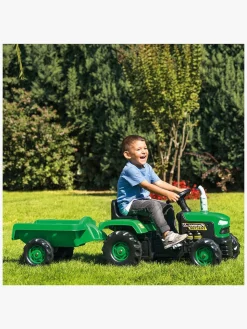 DOLU Pedaltraktor m. Anhænger, Grøn