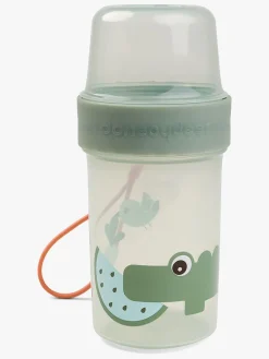 Done By Deer Croco To Go Two-Way Snackbeholder, Green