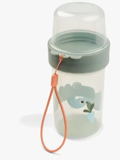 Done By Deer Croco To Go Two-Way Snackbeholder, Green