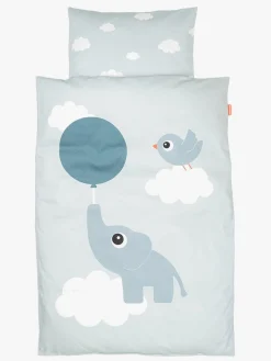 Done By Deer Elphee Sengesæt 100 x 140, Blå