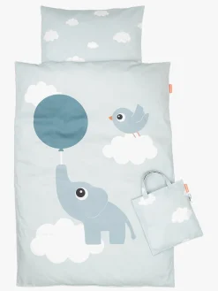 Done By Deer Elphee Sengesæt 100 x 140, Blå