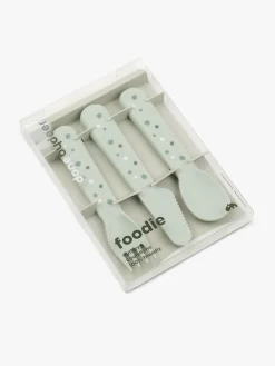 Done By Deer Foodie Bestik Happy Dots, Grøn