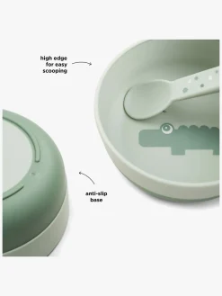 Done By Deer Foodie Skål Croco, Grøn