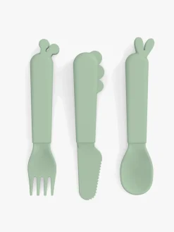 Done By Deer Friends Bestik 3-pak, Green