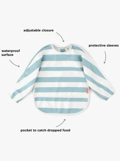 Done By Deer Langærmet Hagesmæk, Stripes Blue