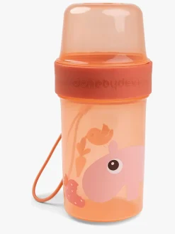 Done By Deer Ozzo To Go Two-Way Snackbeholder, Papaya