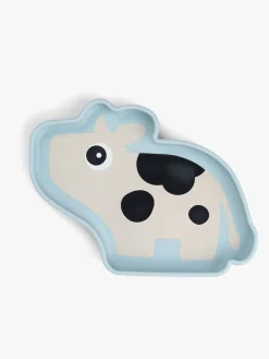 Done By Deer Stick & Stay Silikonetallerken, Dotti Blue