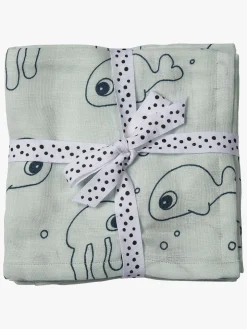 Done By Deer Stofble Sea Friends 120x120 2-pak, Blue