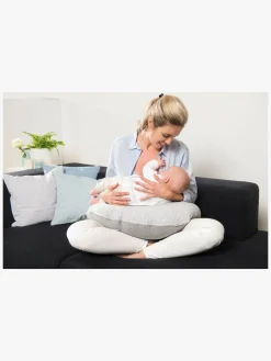 Doomoo  Amme- & Graviditetspude Buddy Stribet, Lysegrå