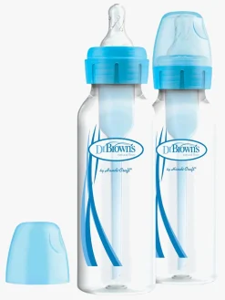 Dr. Brown's Option+ Smal Hals Sutteflaske 250 ml 2-pak, Blå